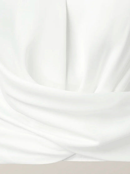 Long Sleeves Solid Color Zipper V-neck Blouses&shirts Tops