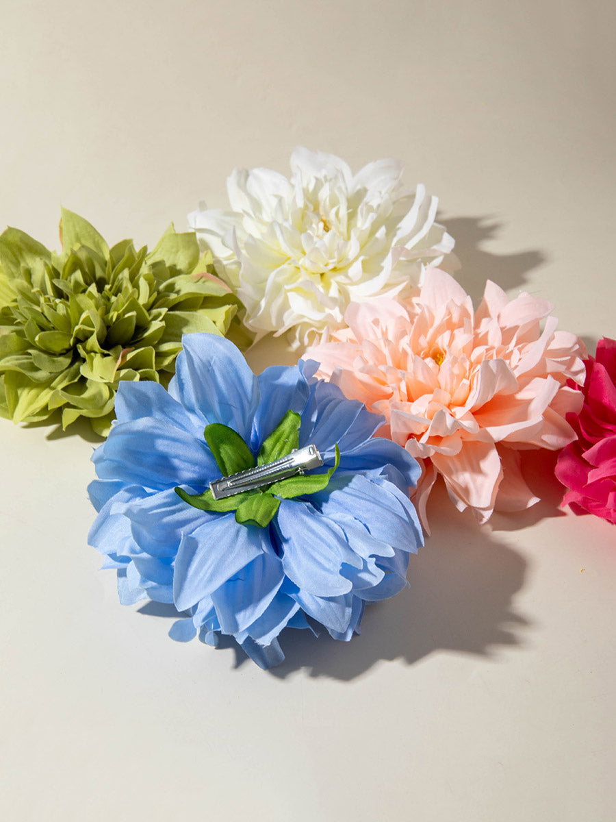 Three-Dimensional Flower Hair Clips