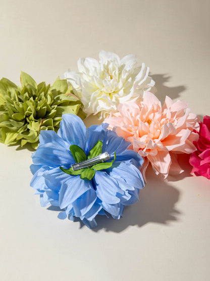 Three-Dimensional Flower Hair Clips
