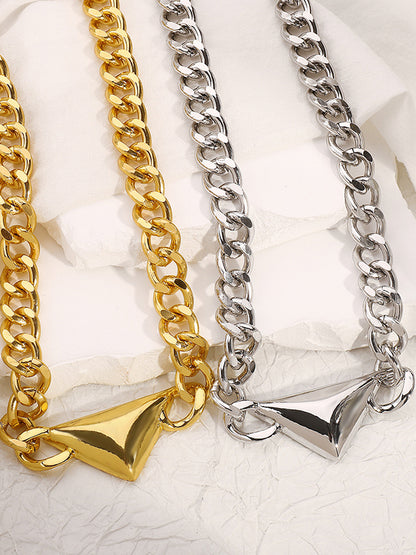 Chains Geometric Solid Color Necklaces Accessories