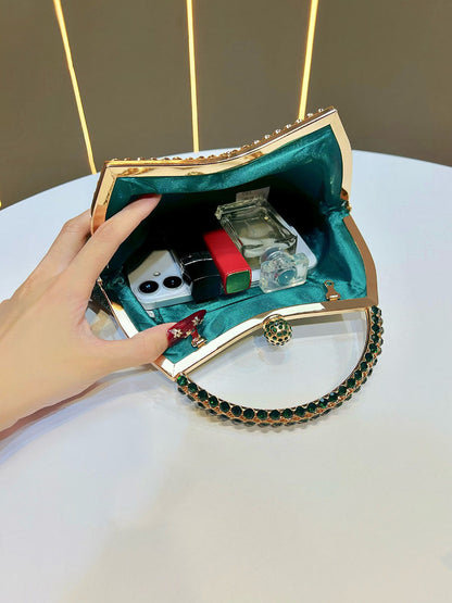 Chains Rhine Stones Evening Bags & Clutches Handbags