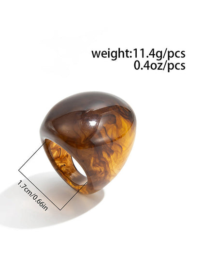 Irregularity Geometric Shiny Rings Accessories