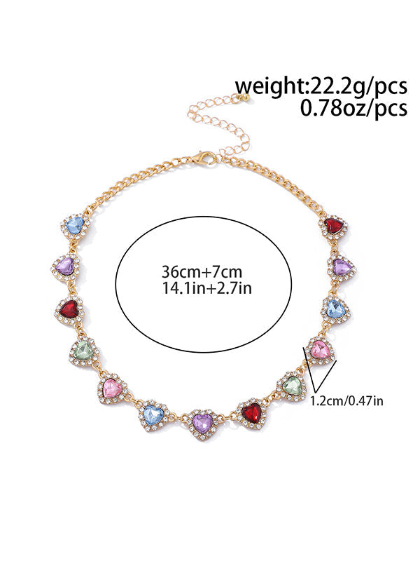 Geometric Heart Shape Necklaces Accessories