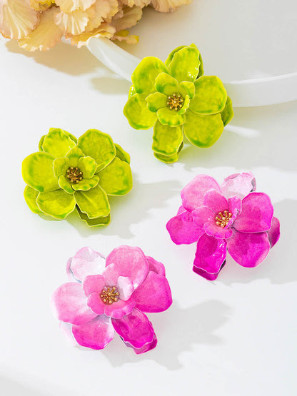Flower Shape Earrings Accessories