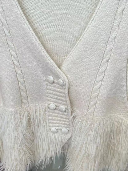 Loose Sleeveless Buttoned Solid Color Split-Joint V-Neck Vest Outerwear