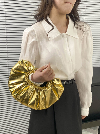 Geometric Pleated Evening Bags & Clutches