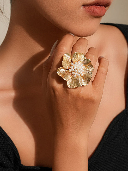 Flower Shape Geometric Rings Accessories