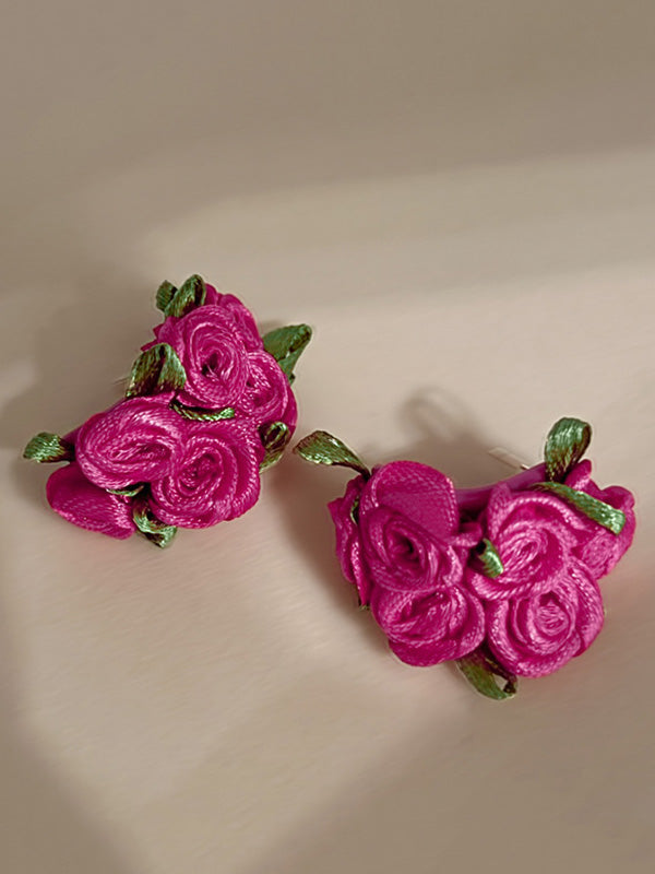 Flower Shape Drop Earrings