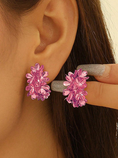 Flower Shape Earrings Accessories