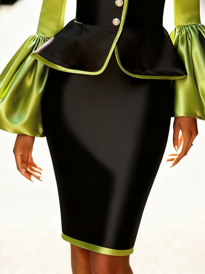 Bodycon Solid Color Skirts Bottoms