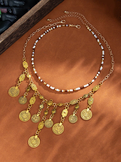 Irregularity Chains Geometric Shiny Necklaces Accessories