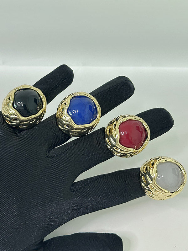 Geometric Shiny Rings Accessories