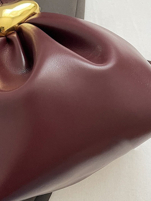 Pleated Split-Joint Zipper Bags Handbags