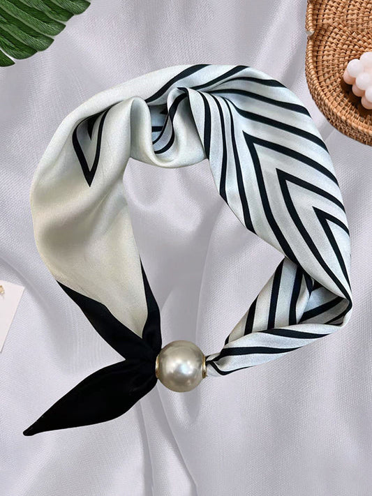 Printed Split-Joint Striped Shawl&Scarf