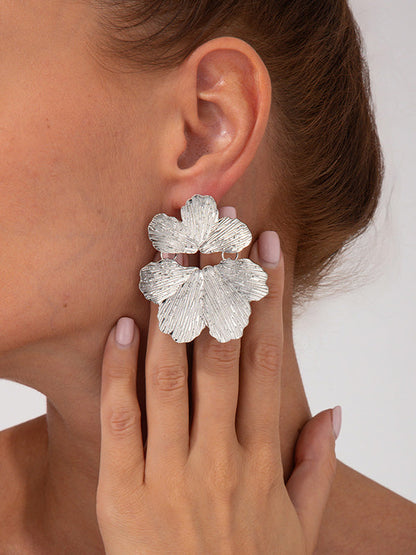 Irregularity Flower Shape Earrings Accessories