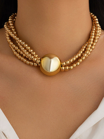 Beaded Solid Color Dainty Necklace Necklaces Accessories