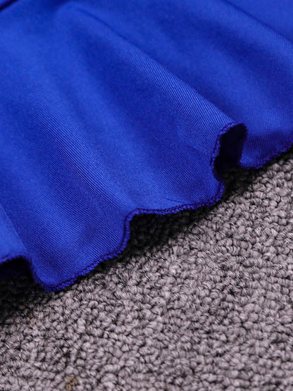 Bodycon Elasticated Waist Pleated Ruffled Solid Color Split-Joint V-Neck Midi Dresses