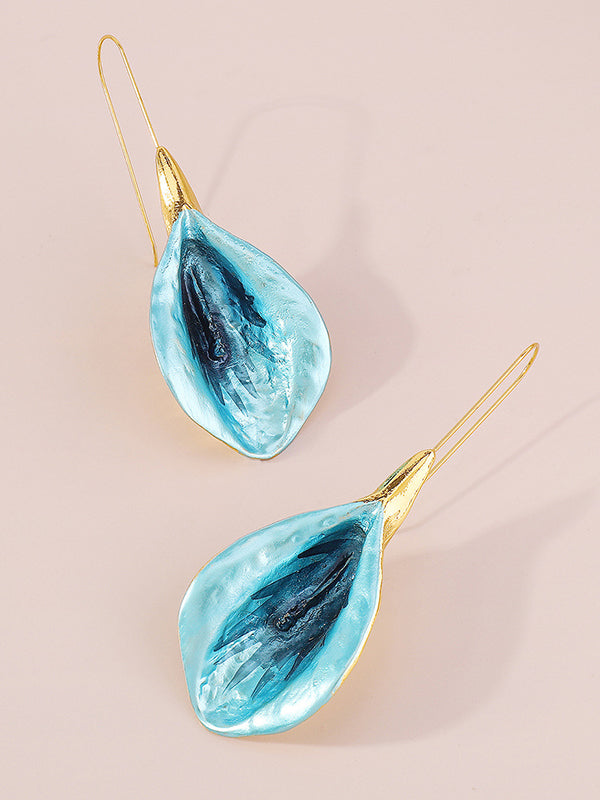 Flower Shape Drop Earrings Earrings Accessories