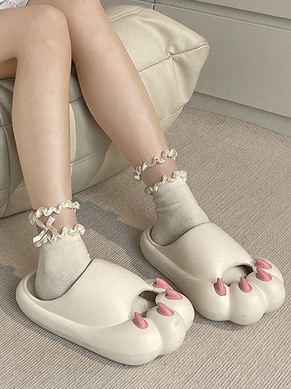 Cat Paw Shape Hollow Slippers