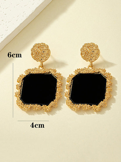 Geometric Drop Earrings