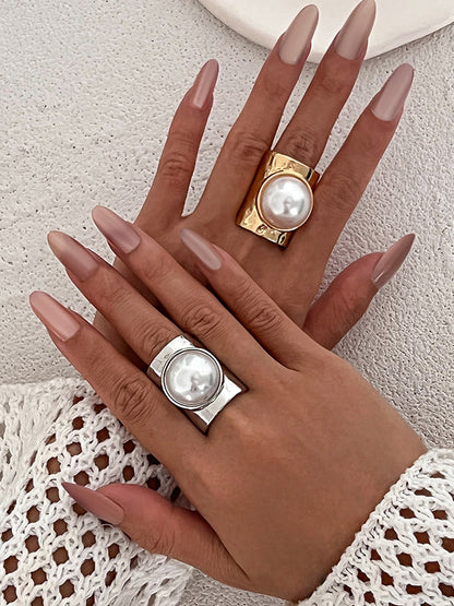 Geometric Shiny Rings Accessories