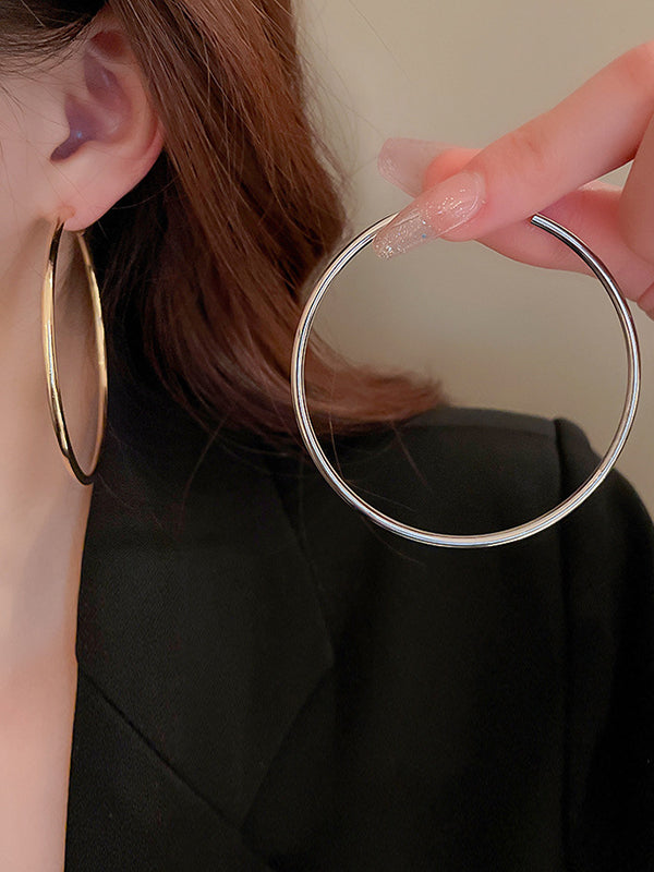 Geometric Solid Color Drop Earrings