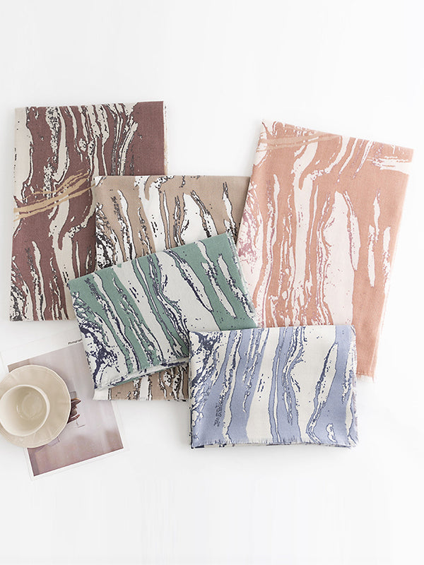 Keep Warm Printed Tasseled Shawl&Scarf