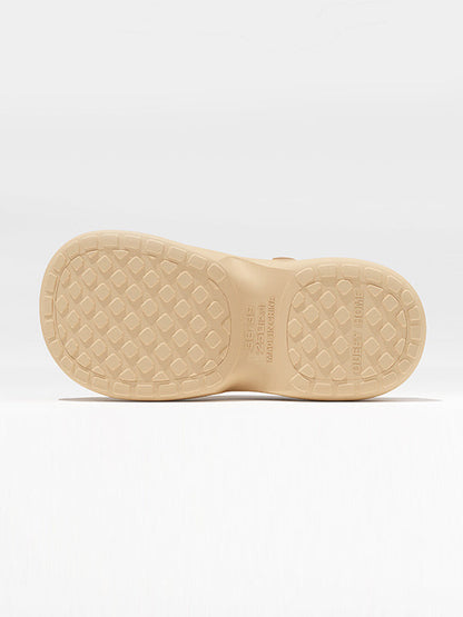 Hollow Round Cut Crocs Platform Shoes Sandals