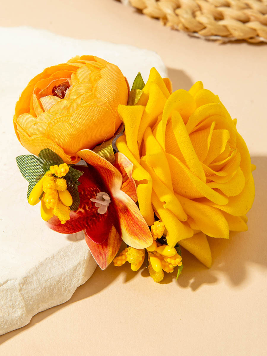 Three-Dimensional Flower Hair Clips