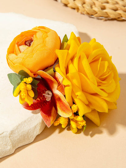 Three-Dimensional Flower Hair Clips
