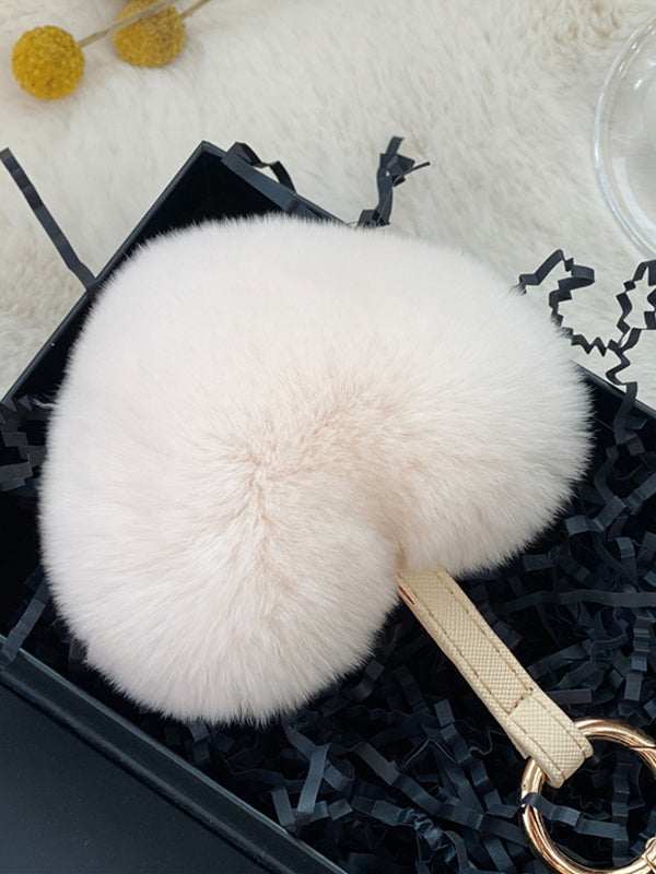 Heart Shape Bag Charm Keychain