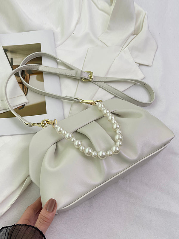 Geometric Pleated Split-Joint Crossbody Bags