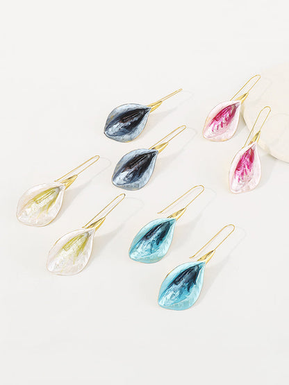 Flower Shape Drop Earrings Earrings Accessories