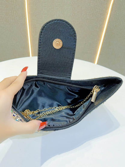 Chains Rhine Stones Evening Bags & Clutches Handbags