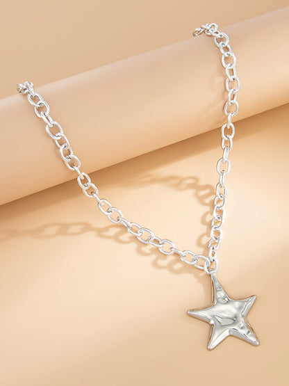 Chains Shiny Star Shape Necklaces Accessories