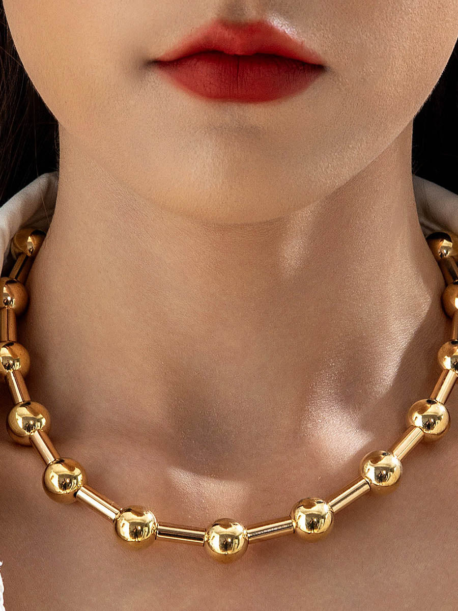 Geometric Solid Color Bracelet Accessories Earrings Accessories Necklaces Accessories