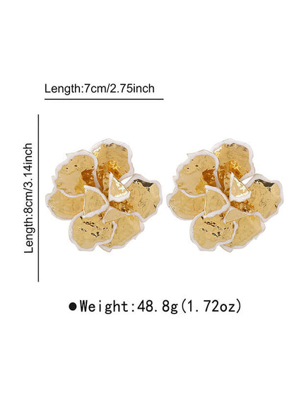 Flower Shape Drop Earrings