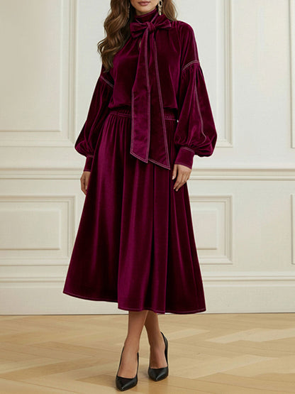 A-Line Loose Solid Color Skirts Bottoms