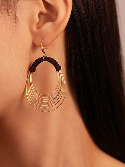 Geometric Drop Earrings