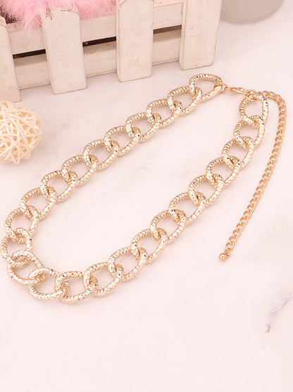 Chains Geometric Hollow Dainty Necklace Necklaces Accessories