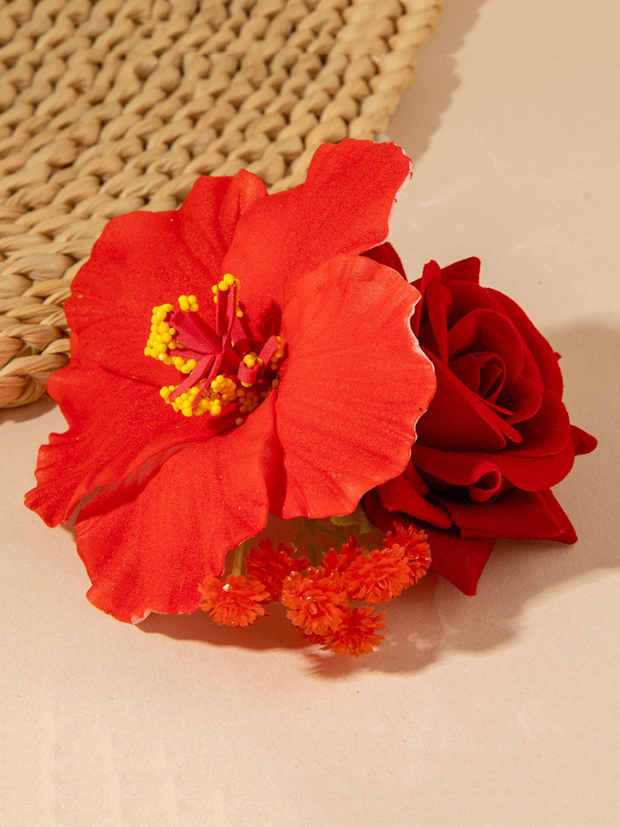 Three-Dimensional Flower Hair Clips