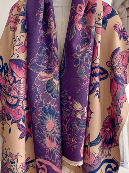 Floral Printed Shawl&Scarf