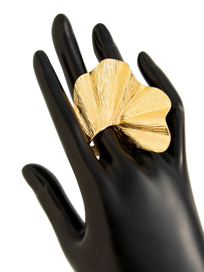 Irregularity Geometric Pleated Rings Accessories