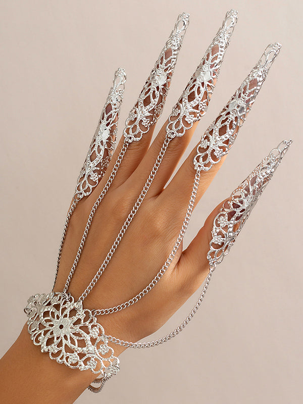 Chains Geometric Hollow Nail Protectors