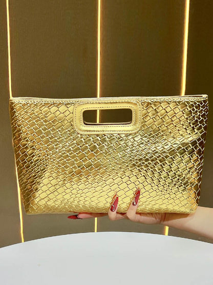 Chains Geometric Shiny Snakeskin Crossbody Bags Evening Bags & Clutches