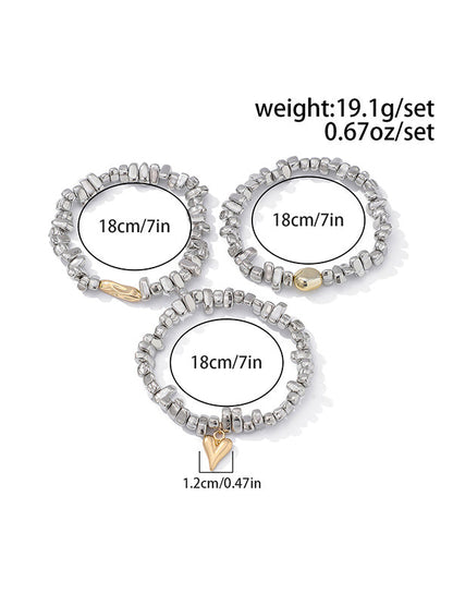 3 Pcs Geometric Bracelet Accessories