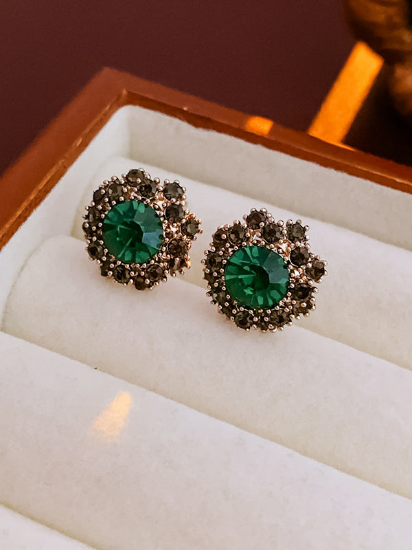 Geometric Rhine Stones Earrings Accessories