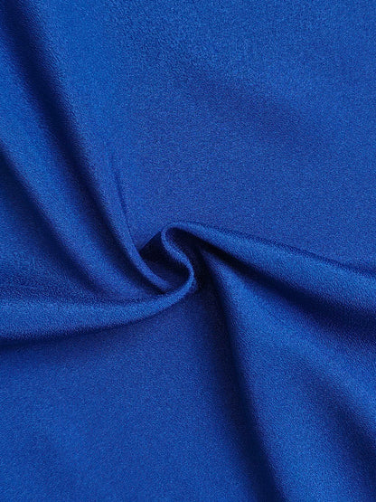 Batwing Sleeves High-Low Pleated Solid Color Split-Joint Round-Neck Midi Dresses
