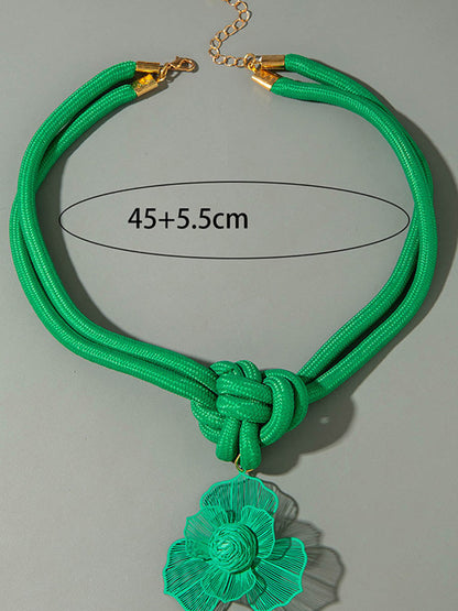 Geometric Flower Shape Necklaces Accessories