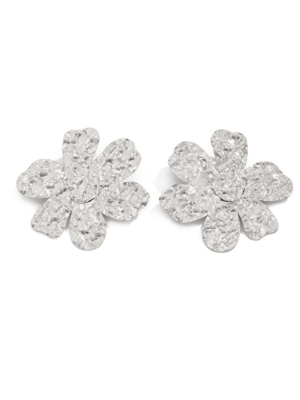 Irregularity Flower Shape Earrings Accessories